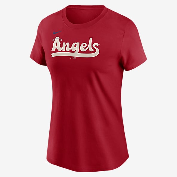 Womens Los Angeles Angels MLB Tops T Shirts. Nike
